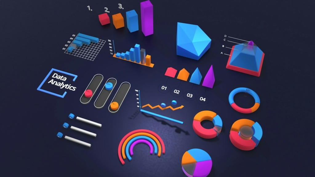 Masada grafik ve raporları inceleyen iş ekibi