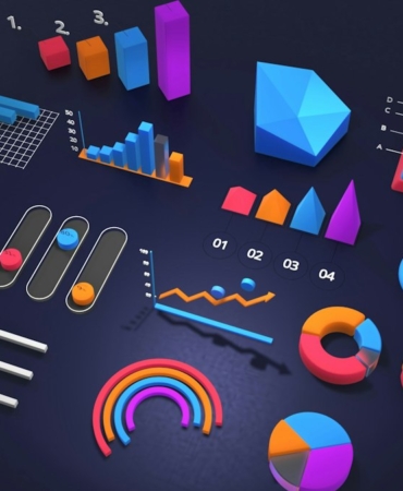 Masada grafik ve raporları inceleyen iş ekibi